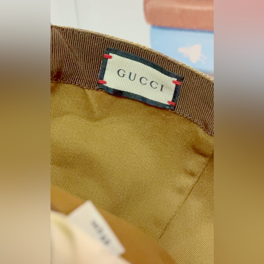 Gucci Brown Monogram Unisex Baseball Cap, Size Large - Picture 2 of 12